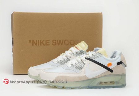 Nike OFF-WHITE x Air Max 90 White 40-47.5