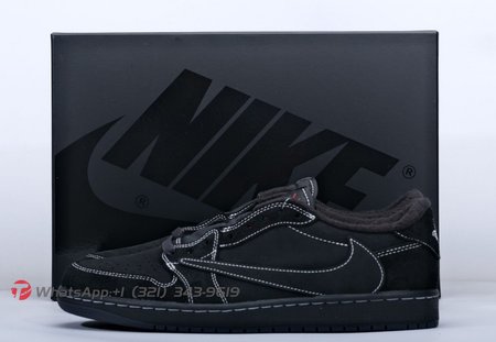 Jordan 1 Retro Low OG SP Travis Scott Black Phantom DM7866-001 Size 36-48.5