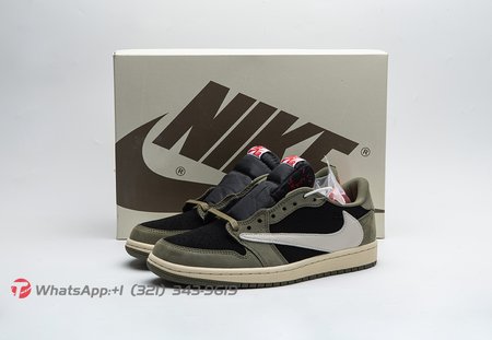 Travis Scott x Air Jordan 1 Low OG Black Olive Size 36-47.5