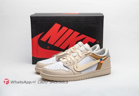 OFF-WHITE x Air Jordan 1 Low Custom-By Chef Huy Le Size 36-48