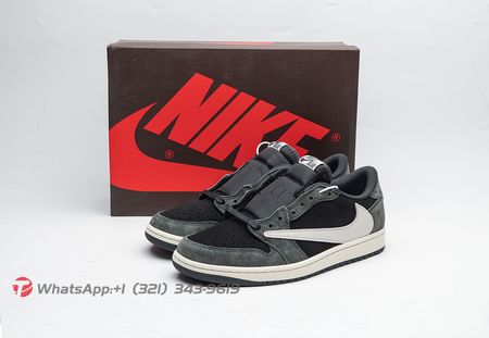 Travis Scott X Air Jordan 1 Low OG SP Grey Black Cream Size 36-47