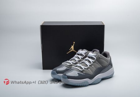 Jordan 11 Retro Low Cool Grey 528895-003 Size 40-47.5