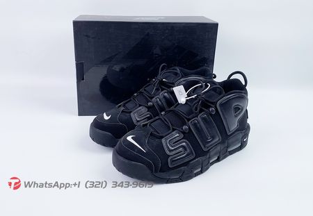 Nike Air More Uptempo Supreme Suptempo Black 902290-001 Size 40-47.5