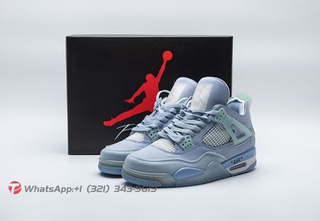 Air Jordan 4 x Off-White Blue Size 36-48.5