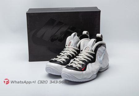 Nike Air Foamposite Pro White Black University Red 624041-103 Size 38.5-46