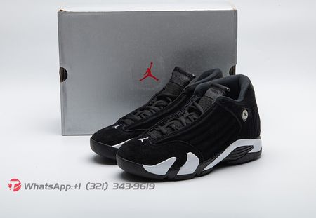 Jordan 14 Retro Black White 487471-016 Size 40.5-48.5