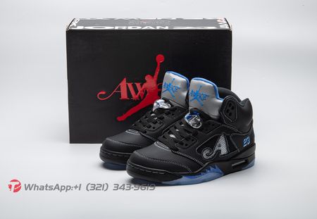 Awake NY x Air Jordan 5 Black Racer Blue DV4982-004 Size 36-48.5