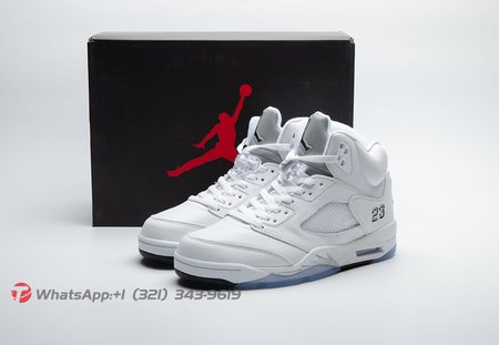Jordan 5 Retro White Metallic HQ7978-103 Size 40-48.5