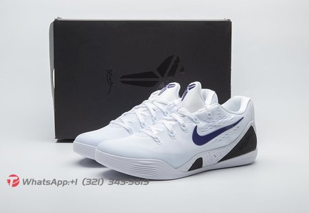 Nike Kobe 9 Elite Low EM Protro White Court Purple IH1401-100 Size 36-48.5