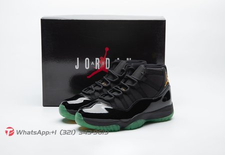 Air Jordan 11 Black Green Yellow CT8012-037 Size 40-48.5