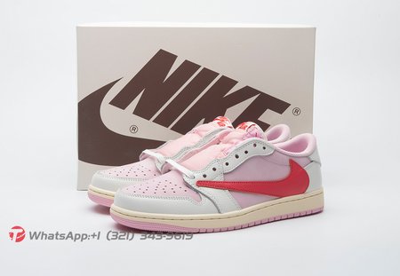 Travis Scott x Air Jordan 1 Low Shy Pink IQ7604-101 Size 36-50.5