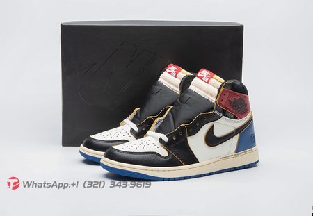 Jordan 1 Retro High OG SP Fragment x Union LA Varsity Red Sport Royal IO7847-002 Size 36-47.5
